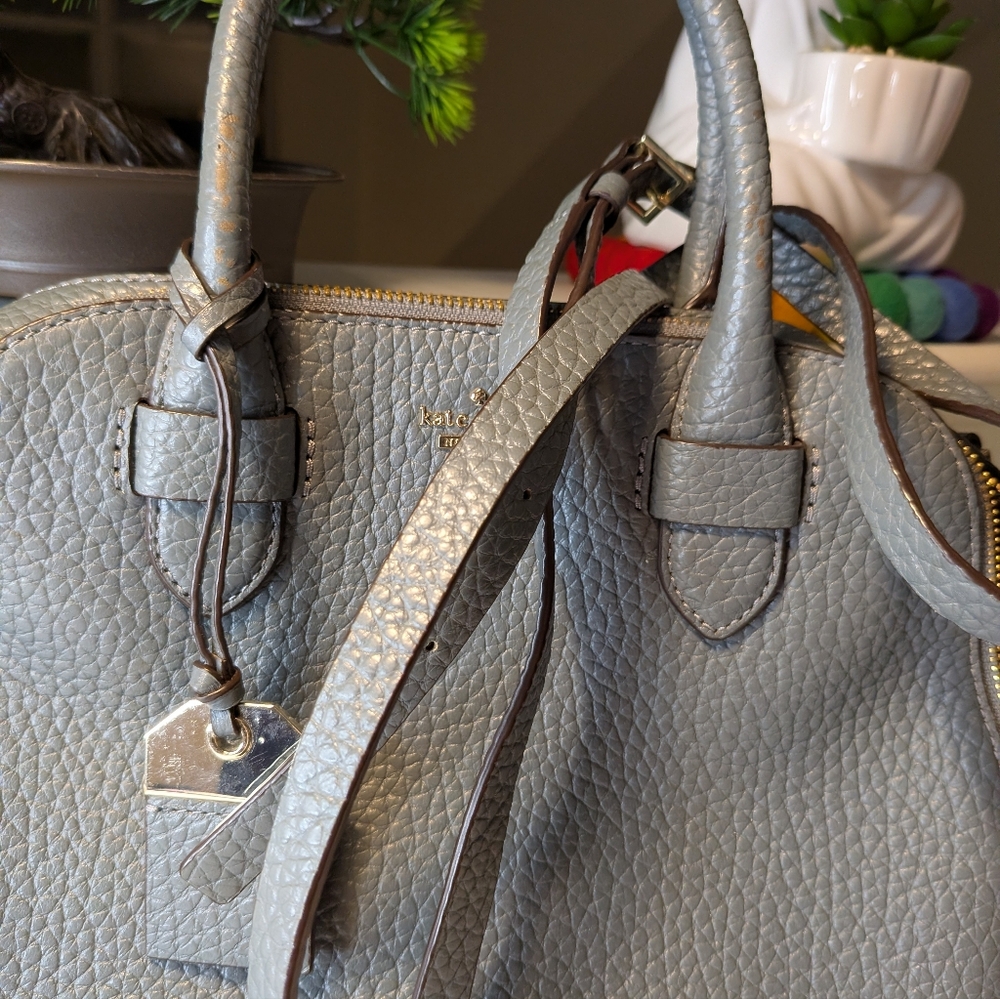 Kate Spade Carter Street Small Ashleigh Gray Pebble Leather - Picture 5 of 5